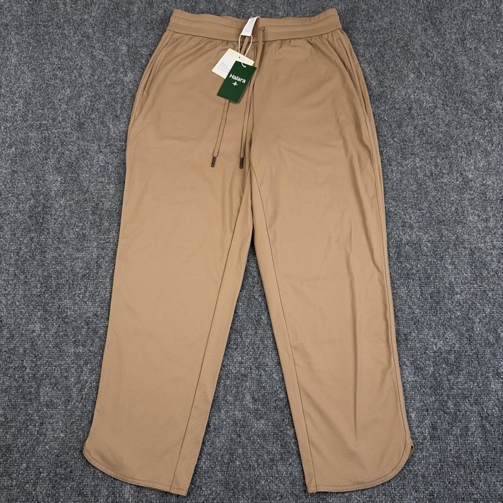 NEW Halara‎ Mid-Rise Drawstring Curved Hem Quick Dry Golf Tapered Pants Medium